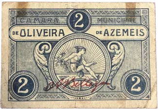 Aveiro, District of 2 Centavos,  obverse