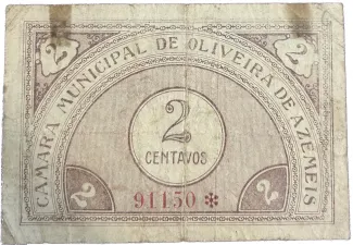 Aveiro, District of 2 Centavos,  reverse