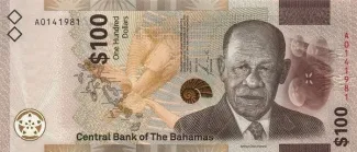 Bahamas 100 Dollars, 2021 obverse