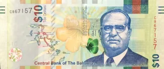 Bahamas 10 Dollars, 2016 obverse