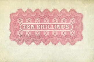 Bahamas 10 Shillings - Victoria, 1870 reverse