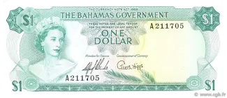 Bahamas 1 Dollar - Elizabeth II, 1965 obverse