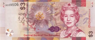 Bahamas 3 Dollars - Elizabeth II, 2019 obverse