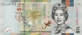 Bahamas 50 Cents - Elizabeth II, 2019 obverse