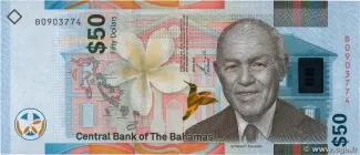 Bahamas 50 Dollars, 2019 obverse