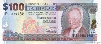 Barbados 100 Dollars, 2007 obverse