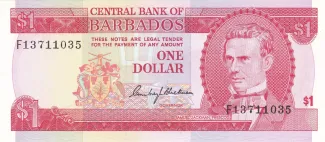 Barbados 1 Dollar, 1973 obverse