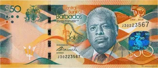 Barbados 50 Dollars, 2016 P-79 obverse