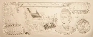 Belize 100 Dollars, 1984 obverse