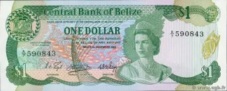 Belize 1 Dollar, 1983-1987 obverse