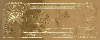 Belize 50 Dollars, 1984 reverse
