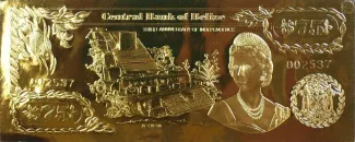 Belize 75 Dollars, 1984 obverse