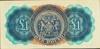 Bermuda 1 Pound - George VI, 1943-1947 reverse