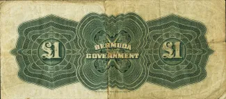 Bermuda 1 Pound, 1914 reverse