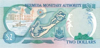 Bermuda 2 Dollars - Elizabeth II, 2000-2007 reverse