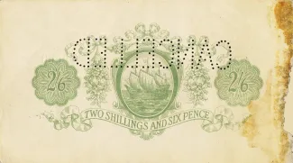 Bermuda 2 Shillings 6 Pence - George V, 1920 P-2 reverse