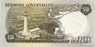 Bermuda 50 Dollars - Elizabeth II, 1970 reverse