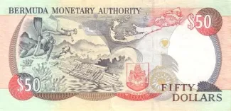 Bermuda 50 Dollars - Elizabeth II, 1997 reverse