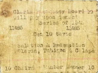Bohol 10 Centavos, 1943 image