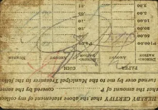 Bohol 10 Centavos, 1943 reverse