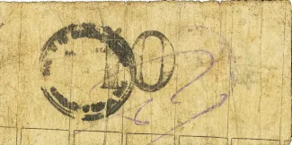 Bohol 10 Centavos, 1943 reverse