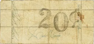 Bohol 20 Centavos, 1943 reverse