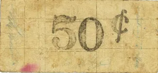 Bohol 50 Centavos, 1943 reverse