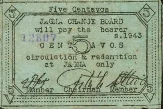 Bohol 5 Centavos, 1943 image
