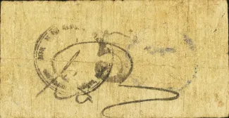 Bohol 5 Centavos, 1943 reverse