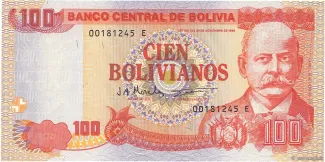 Bolivia 100 Bolivianos, 1997 image