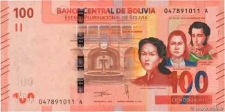 Bolivia 100 Bolivianos, 2024 image