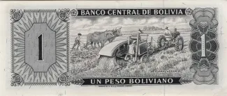 Bolivia 1 Peso, 1962 reverse