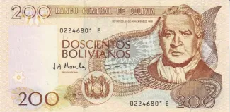 Bolivia 200 Bolivianos, 1997 image