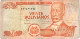 Bolivia 20 Bolivianos, 1993 image