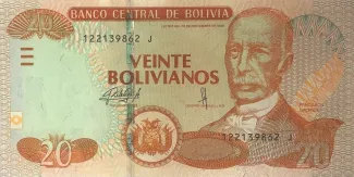Bolivia 20 Bolivianos, 2017 image