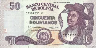 Bolivia 50 Bolivianos, 1997 image