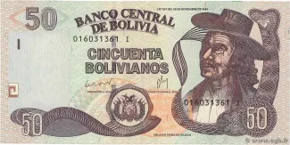 Bolivia 50 Bolivianos, 2015 image