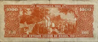 Brazil 1.000 Cruzeiros, 1949 reverse