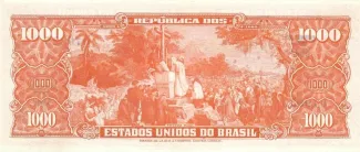 Brazil 1.000 Cruzeiros, 1960 reverse