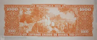 Brazil 1.000 Cruzeiros, 1963 reverse