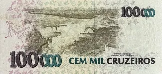 Brazil 100 Cruzeiros Reais, 1993 reverse