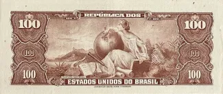 Brazil 100 Cruzeiros, 1961-1964 reverse
