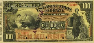 Brazil 100 Mil Réis, 1891-1893 obverse