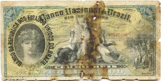 Brazil 100 Mil Réis, 1891 obverse