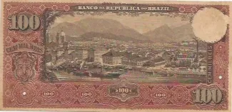 Brazil 100 Mil Réis, 1893 reverse