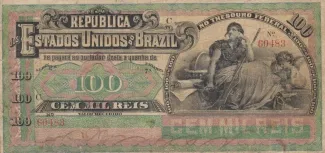 Brazil 100 Mil Réis, 1897 obverse