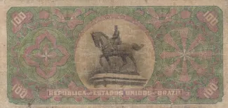 Brazil 100 Mil Réis, 1897 reverse
