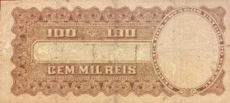 Brazil 100 Mil Réis, 1915 reverse