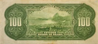 Brazil 100 Mil Réis, 1924-1942 reverse