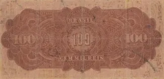 Brazil 100 Mil Réis, 1924 reverse